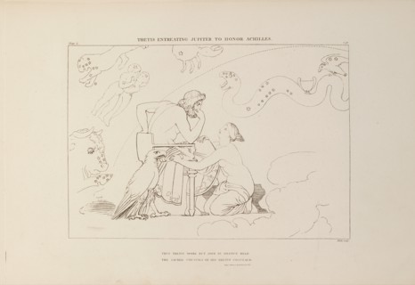 Thetis Entreating Jupiter to Honour Achilles, 1805. Creator: John Flaxman.