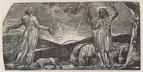 Thenot Remonstrates with Colinet, 1821. Creator: William Blake.