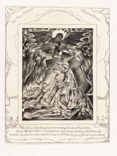 'Thy Sons & thy Daughters were eating & drinking Wine...', 1825. Creator: William Blake.