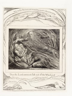'Then the Lord answered Job out of the Whirlwind', 1825. Creator: William Blake.