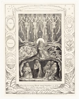 'When the morning Stars sang together, & all the Sons of God shouted for joy', 1825. Creator: William Blake.