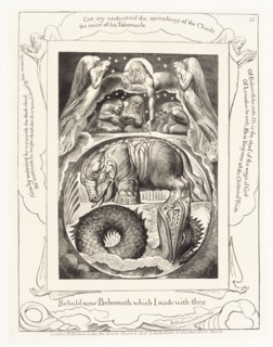 'Behold now Behemoth which I made with thee', 1825. Creator: William Blake.