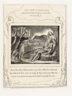 'And when they lifted up their eyes afar off & knew him not...', 1825. Creator: William Blake.