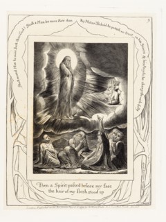 'Then a Spirit passed before my face the hair of my flesh stood up', 1825.  Creator: William Blake.