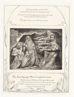 'The Just Upright Man is laughed to scorn', 1825.  Creator: William Blake.