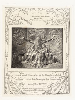 'There were not found Women fair as the Daughters of Job in all the Land & their Father...', 1825. Creator: William Blake.