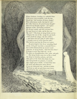 Where darkness, brooding o'er unfinish'd fates..., 1797. Creator: William Blake.