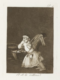 El de la rollona.; Los Caprichos, pl.4, 1799. Creator: Francisco Goya.