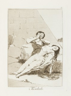 Tantalo.; Los Caprichos, pl.9, 1799. Creator: Francisco Goya.