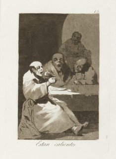 Estan calientes.; Los Caprichos, pl.13, 1799. Creator: Francisco Goya.