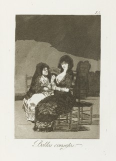 Bellos consejos.; Los Caprichos, pl.15., 1799. Creator: Francisco Goya.