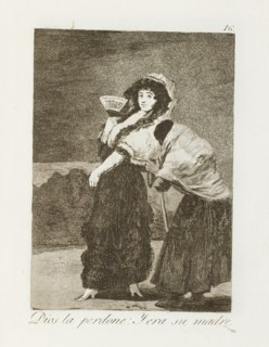 Dios la perdone: y era su madre.; Los Caprichos, pl.16., 1799. Creator: Francisco Goya.