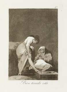 Bien tirada está.; Los Caprichos, pl.17, 1799. Creator: Francisco Goya.