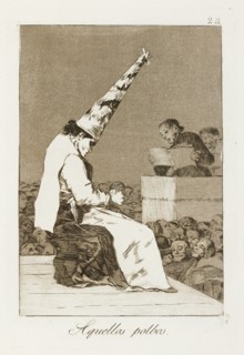 Aquellos polbos.; Los Caprichos, pl.23, 1799. Creator: Francisco Goya.