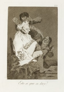 Esto si que es leer.; Los Caprichos, pl.29, 1799. Creator: Francisco Goya.