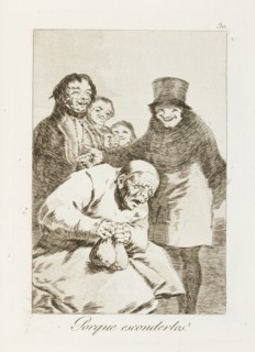 Porque esconderlos?; Los Caprichos, pl.30, 1799. Creator: Francisco Goya.