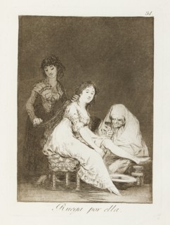 Ruega por ella.; Los Caprichos, pl.31, 1799. Creator: Francisco Goya.