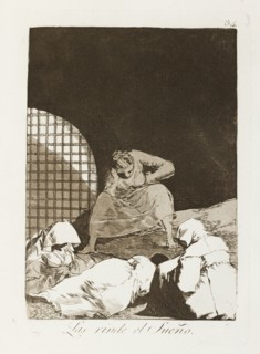 Las rinde el Sueño.; Los Caprichos, pl.34, 1799. Creator: Francisco Goya.