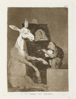 Ni mas ni menos.; Los Caprichos, pl.41, 1799. Creator: Francisco Goya.