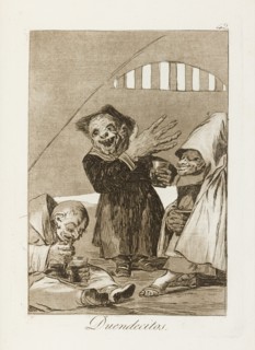 Duendecitos.; Los Caprichos, pl.49, 1799. Creator: Francisco Goya.
