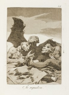 Se repulen.; Los Caprichos, pl.51, 1799. Creator: Francisco Goya.