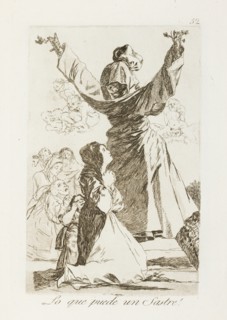 Lo que puede un Sastre!; Los Caprichos, pl.52, 1799. Creator: Francisco Goya.