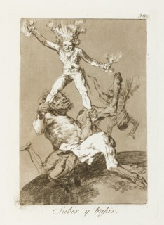 Subir y bajar.; Los Caprichos, pl.56, 1799. Creator: Francisco Goya.