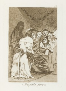 Tragala perro.; Los Caprichos, pl.58, 1799. Creator: Francisco Goya.