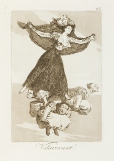 Volaverunt.; Los Caprichos, pl.61, 1799. Creator: Francisco Goya.