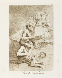 Devota profesion.; Los Caprichos, pl.70, 1799. Creator: Francisco Goya.