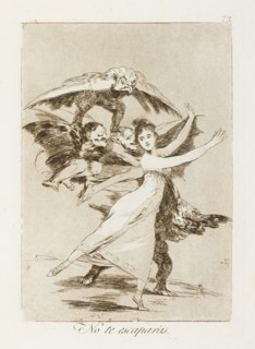 No te escaparás.; Los Caprichos, pl.72, 1799. Creator: Francisco Goya.