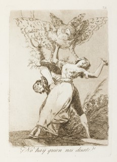 ¿No hay quien nos desaste?; Los Caprichos, pl.75, 1799. Creator: Francisco Goya.