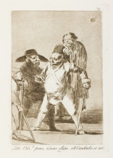 ¿Está Vm...d [vuestra merced] pues, Como digo..eh! Cuidado! si no!...; Los Caprichos, pl.76, 1799. Creator: Francisco Goya.