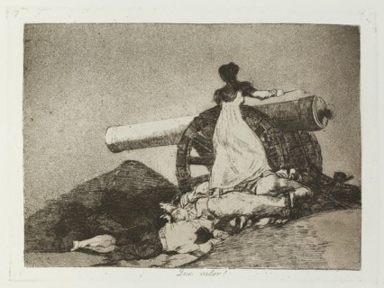 Que valor!; Los Desastres de la Guerra, Madrid 1863. Creator: Francisco Goya.