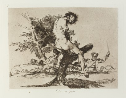 Esto es peor.; Los Desastres de la Guerra, Madrid 1863. Creator: Francisco Goya.