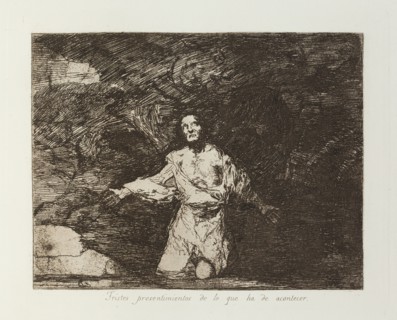 Tristes presentimientos de lo que ha de acontecer.; Los Desastres de la Guerra, Madrid 1863. Creator: Francisco Goya.
