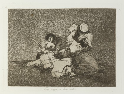 Las mugeres dan valor.; Los Desastres de la Guerra, Madrid 1863. Creator: Francisco Goya.