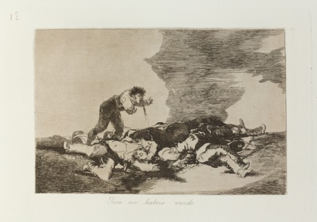 Para eso habeis nacido.; Los Desastres de la Guerra, Madrid 1863. Creator: Francisco Goya.