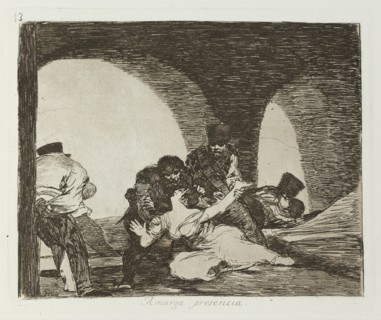 Amarga presencia.; Los Desastres de la Guerra, Madrid 1863. Creator: Francisco Goya.