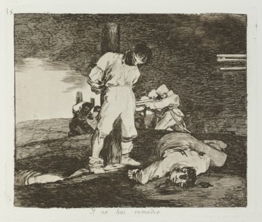 Y no hai remedio.; Los Desastres de la Guerra, Madrid 1863. Creator: Francisco Goya.