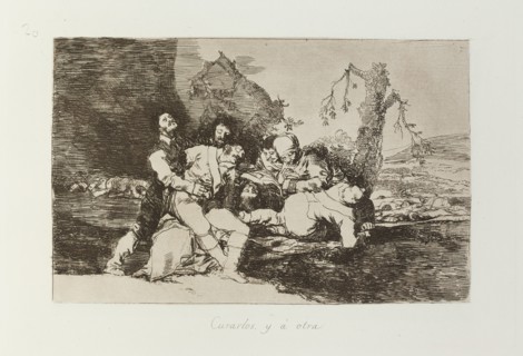 Curarlos, y à otra.; Los Desastres de la Guerra, Madrid 1863. Creator: Francisco Goya.