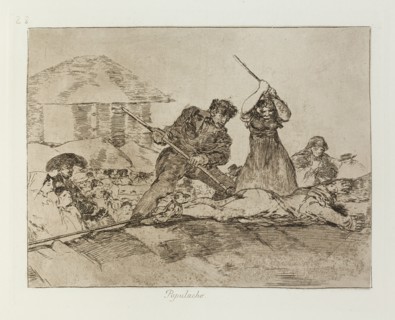 Populacho.; Los Desastres de la Guerra, Madrid 1863. Creator: Francisco Goya.