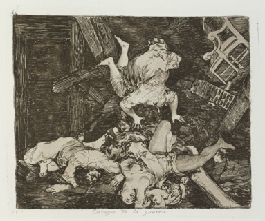 Estragos de la guerra.; Los Desastres de la Guerra, Madrid 1863. Creator: Francisco Goya.