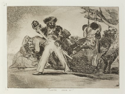 Fuerte Cosa Es!; Los Desastres de la Guerra, Madrid 1863. Creator: Francisco Goya.