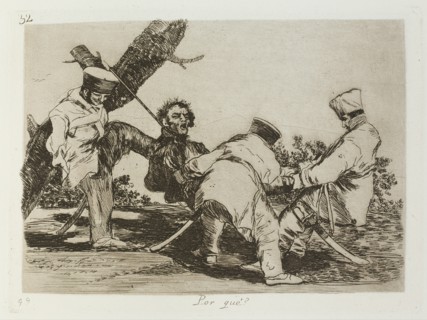 Por qué?; Los Desastres de la Guerra, Madrid 1863. Creator: Francisco Goya.