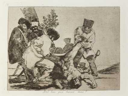 Qué hai que hacer mas?; Los Desastres de la Guerra, Madrid 1863. Creator: Francisco Goya.