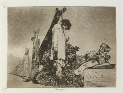 Tampoco.; Los Desastres de la Guerra, Madrid 1863. Creator: Francisco Goya.
