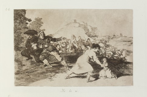 Yo lo vi.; Los Desastres de la Guerra, Madrid 1863. Creator: Francisco Goya.