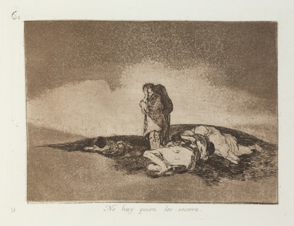No hay quien los socorra.; Los Desastres de la Guerra, Madrid 1863. Creator: Francisco Goya.