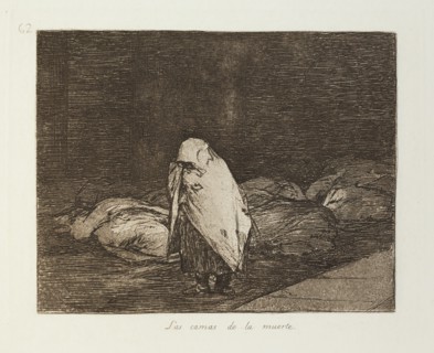 Las camas de la muerte.; Los Desastres de la Guerra, Madrid 1863. Creator: Francisco Goya.